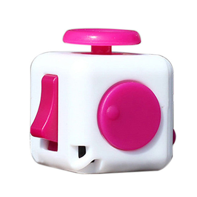 Fidget Cube - White / Pink - Fidgetys Co.