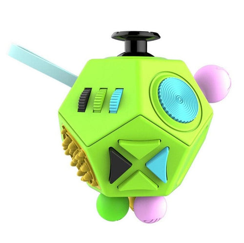 12-Sided Fidget Cube - Green - Fidgetys Co.
