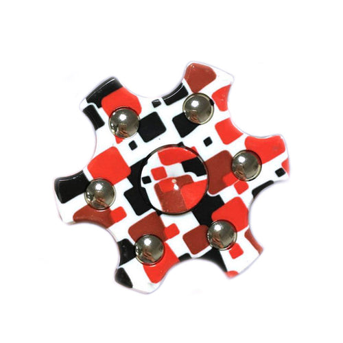 New Spinner Fidget - camo red and black - Fidgetys Co.