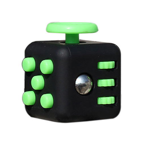 Fidget Cube - Black / Green - Fidgetys Co.