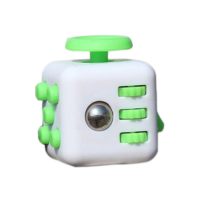 Fidget Cube - White / Green - Fidgetys Co.