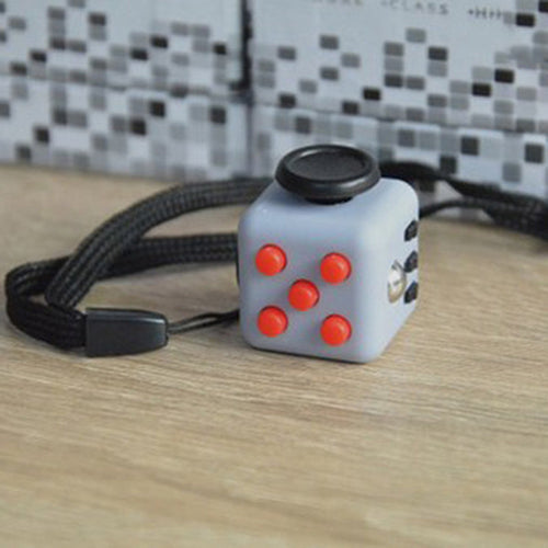 Fidget Cube - Grey/Red - Fidgetys Co.