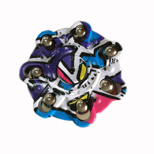New Tri-Spinner Fidget -7 round blue color - Fidgetys Co.